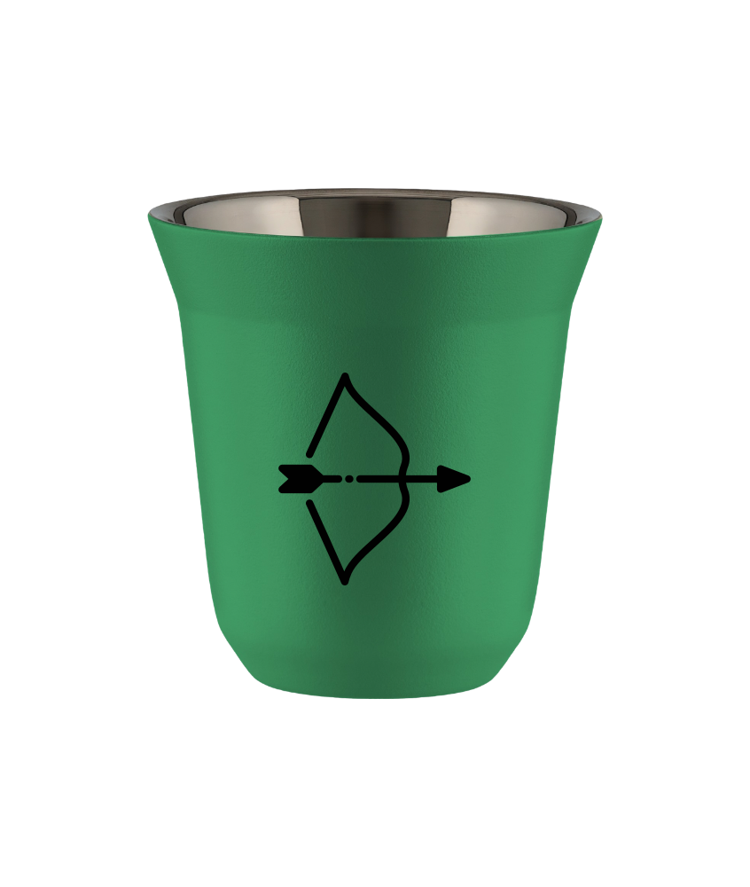 Cup 240 ml GREEN "Sagittarius (black)"