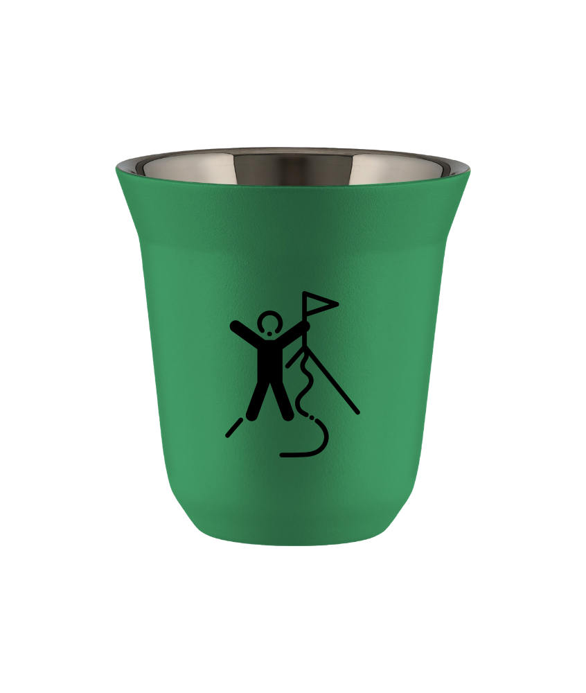 Cup 80 ml GREEN "Climbing 1"