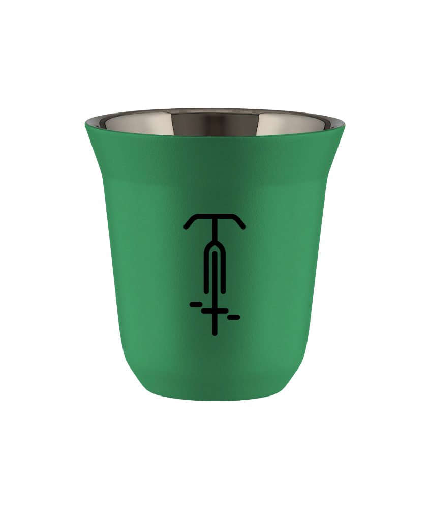 Cup 80 ml GREEN "Cycling 1 (black)"