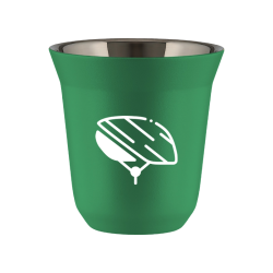 Cup 80 ml GREEN "Helmet (white)"