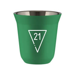 Cup 80 ml GREEN "21 (white)"