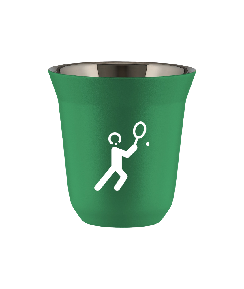 Kubek 80 ml ZIELONY "Rower 2 (biały)"