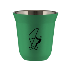 Cup 150 ml GREEN "Water sports (black)"