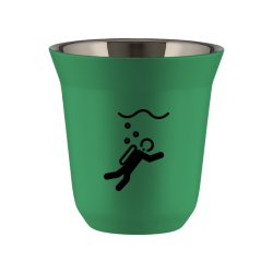 Cup 150 ml GREEN "Diving (black)"