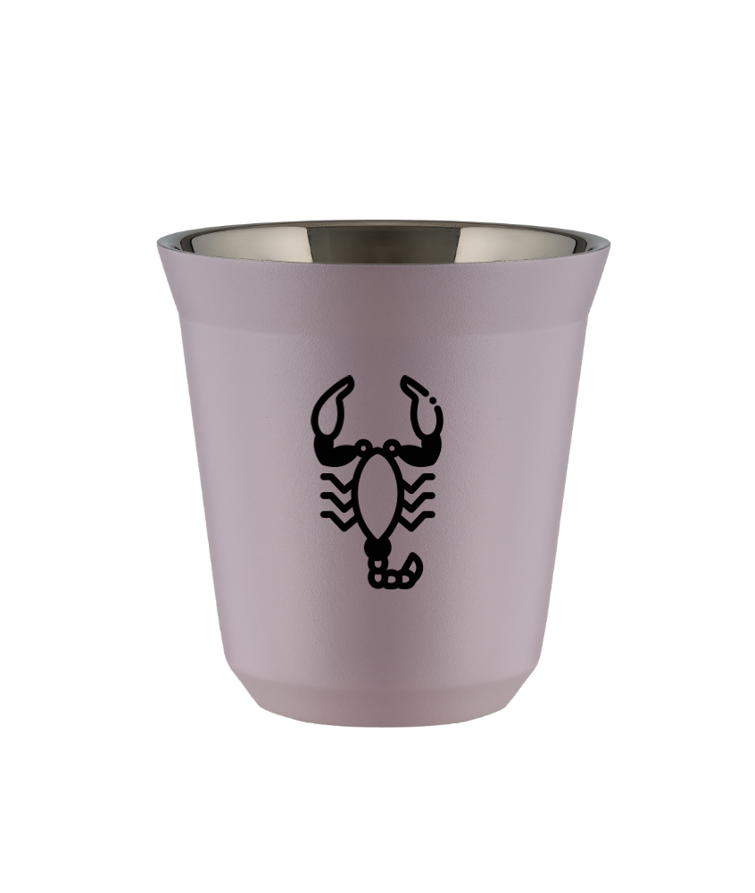 Kubek lawendowy 150 ml, SKORPION kubek termiczny na kawe | 70,00 zł Kubek lawendowy 150 ml, SKORPION kubek termiczny na kawe | 70,00 zł