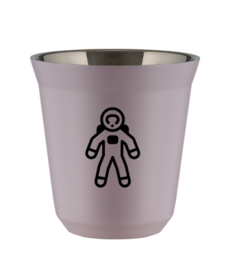 Kubek lawendowy 150 ml, ASTRONAUTA (czarny) kubek termiczny na kawe | 70,00 zł