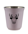 Kubek lawendowy 150 ml, RENIFER (czarny) kubek termiczny na kawe | 70,00 zł