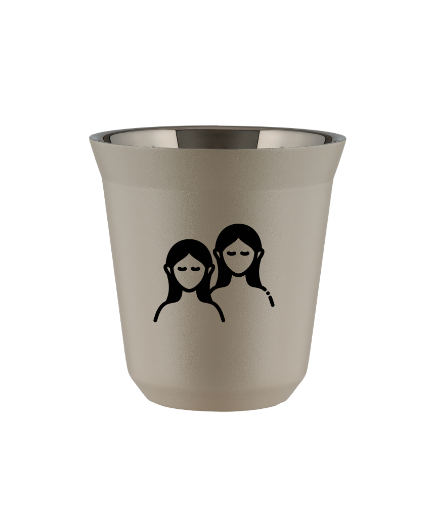 Kubek natural beige 150 ml, BLIZNIETA (czarny) kubek termiczny na kawe | 70,00 zł Kubek natural beige 150 ml, BLIZNIETA (czarny) kubek termiczny na kawe | 70,00 zł