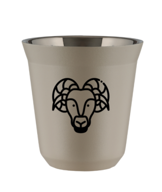Kubek natural beige 150 ml, BARAN kubek termiczny na kawe | 70,00 zł