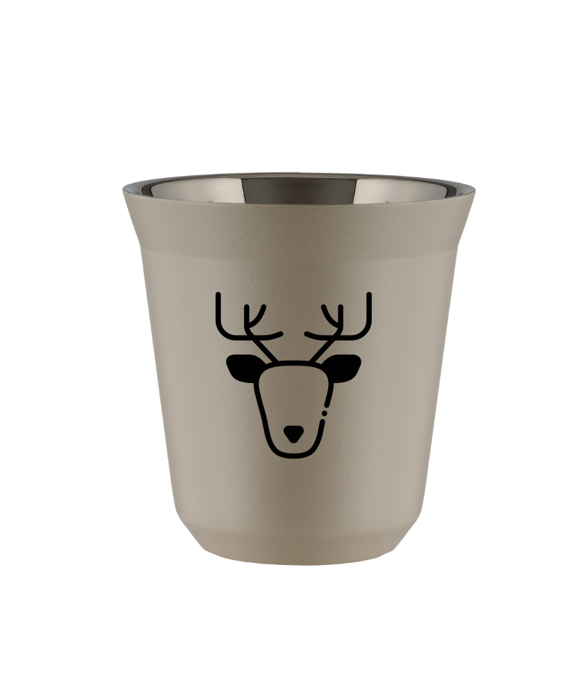 Kubek 150 ml BEŻOWY "Renifer"