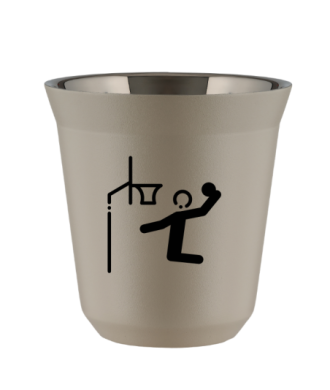 Kubek 150 ml BEŻOWY "Koszykówka" Kubek 150 ml BEŻOWY "Koszykówka"