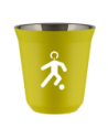 Kubek canary yellow 150 ml, PILKA NOZNA (bialy) kubek termiczny na kawe | 70,00 zł