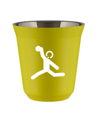 Kubek canary yellow 150 ml, RZUT DYSKIEM (bialy)