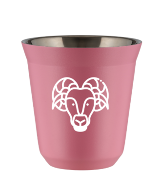 Kubek 150 ml RÓŻOWY "Baran (biały)" Kubek 150 ml RÓŻOWY "Baran (biały)"