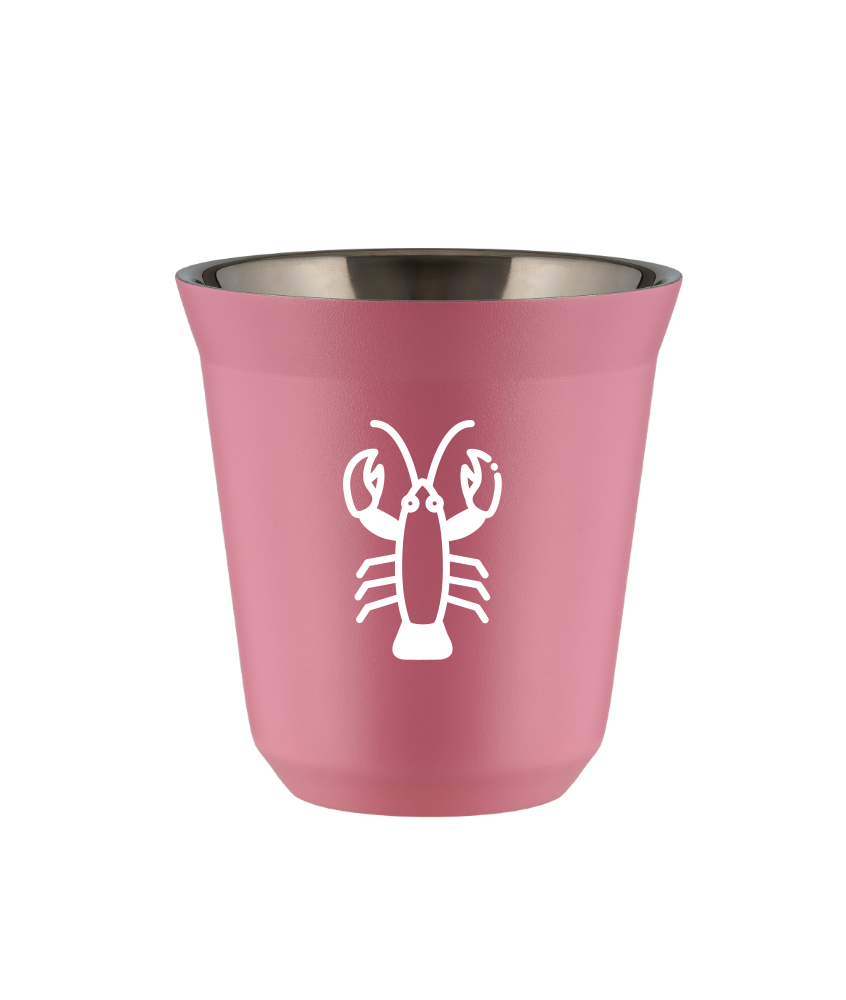 Kubek 150 ml RÓŻOWY "Rak (biały)"