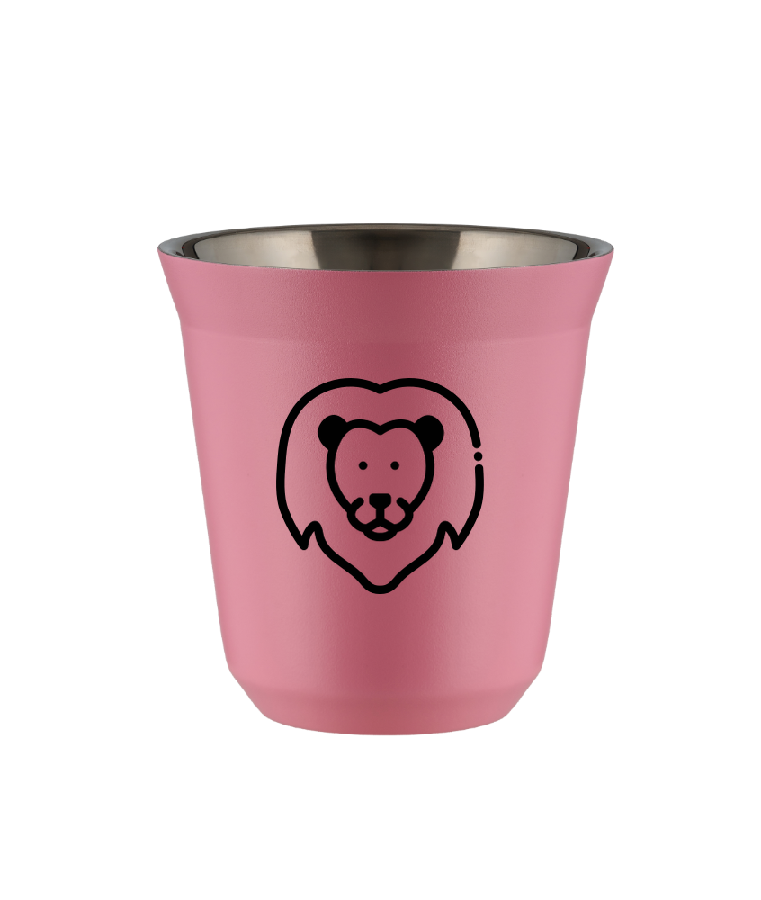 Kubek 150 ml RÓŻOWY "Lew"