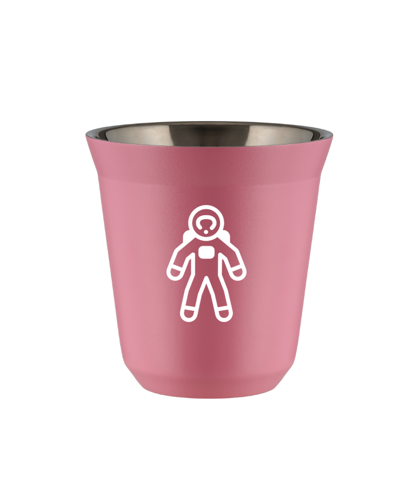 Kubek 150 ml RÓŻOWY "Astronauta (biały)"