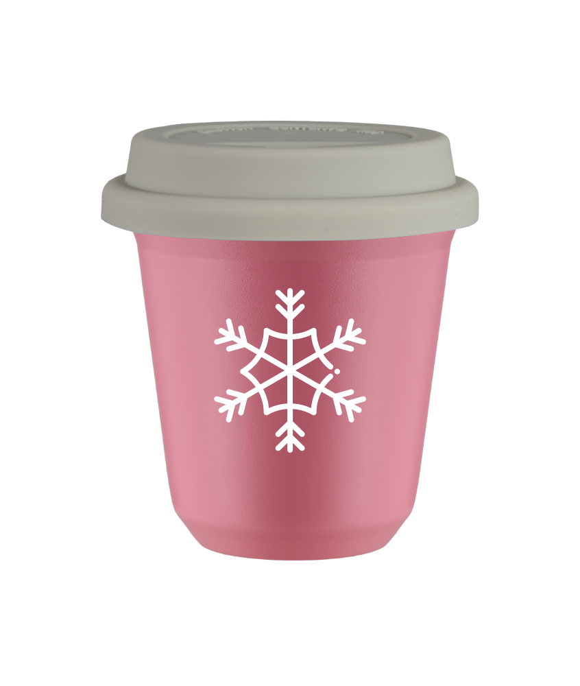 Kubek hot pink 150 ml, SNIEZYNKA (bialy) z pokrywka biala kubek termiczny na kawe | 75,00 zł Kubek hot pink 150 ml, SNIEZYNKA (bialy) z pokrywka biala kubek termiczny na kawe | 75,00 zł