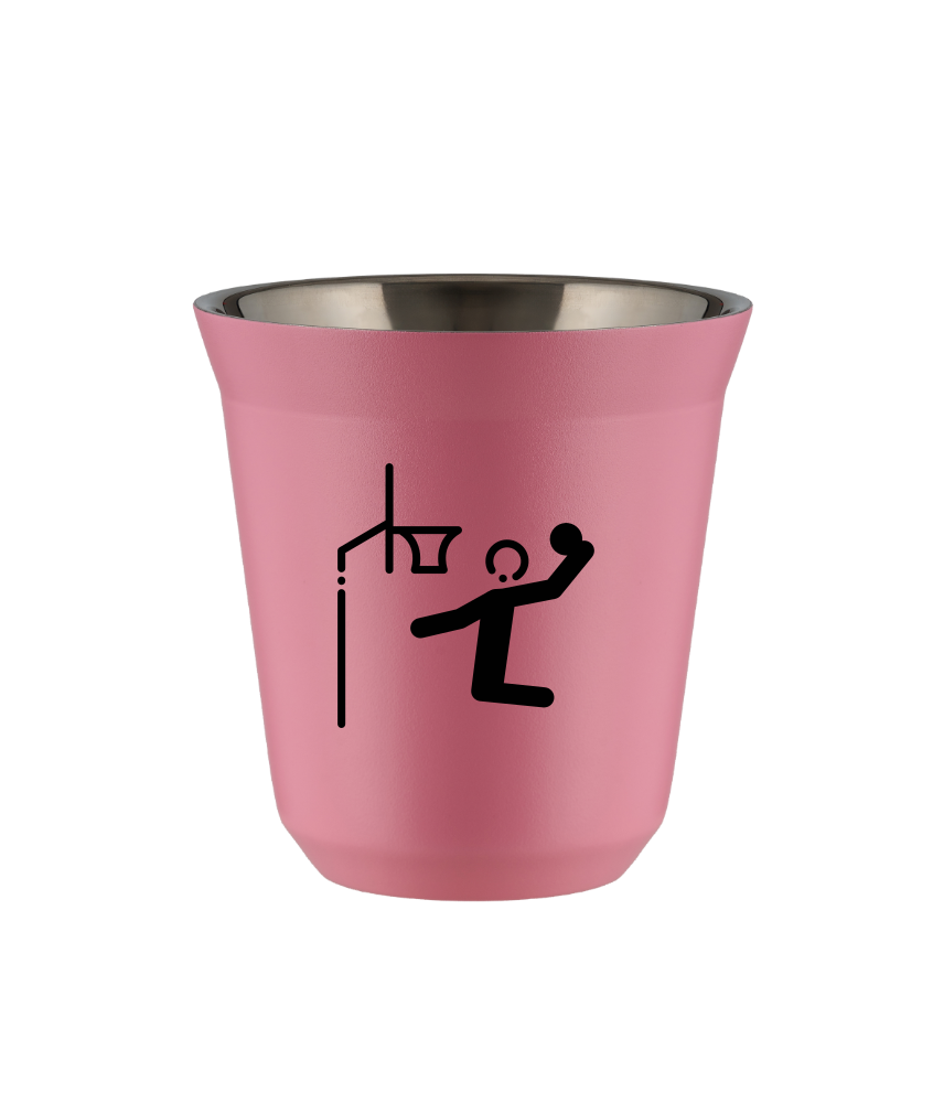 Kubek 150 ml RÓŻOWY "Koszykówka"
