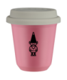 Kubek hot pink 150 ml, KRASNAL 1 z pokrywka biala kubek termiczny na kawe | 75,00 zł