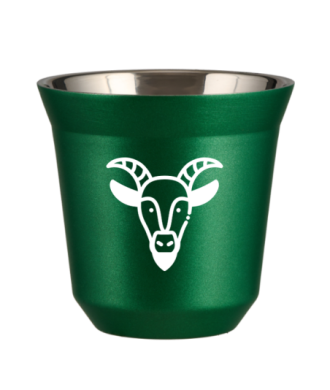 Kubek 240 ml ZIELONY METALIC "Koziorożec (biały)" Kubek 240 ml ZIELONY METALIC "Koziorożec (biały)"