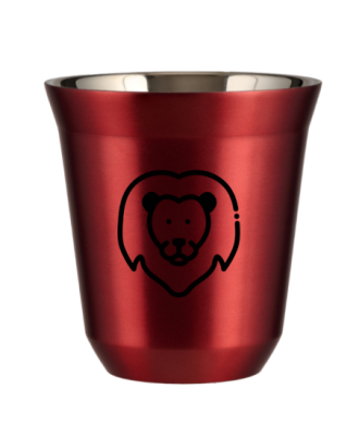 Kubek 240 ml CZERWONY METALIC "Lew" Kubek 240 ml CZERWONY METALIC "Lew"