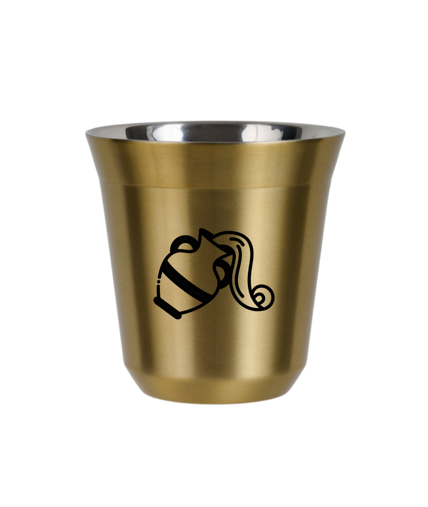 Kubek 240 ml ZŁOTY "Wodnik (czarny)"