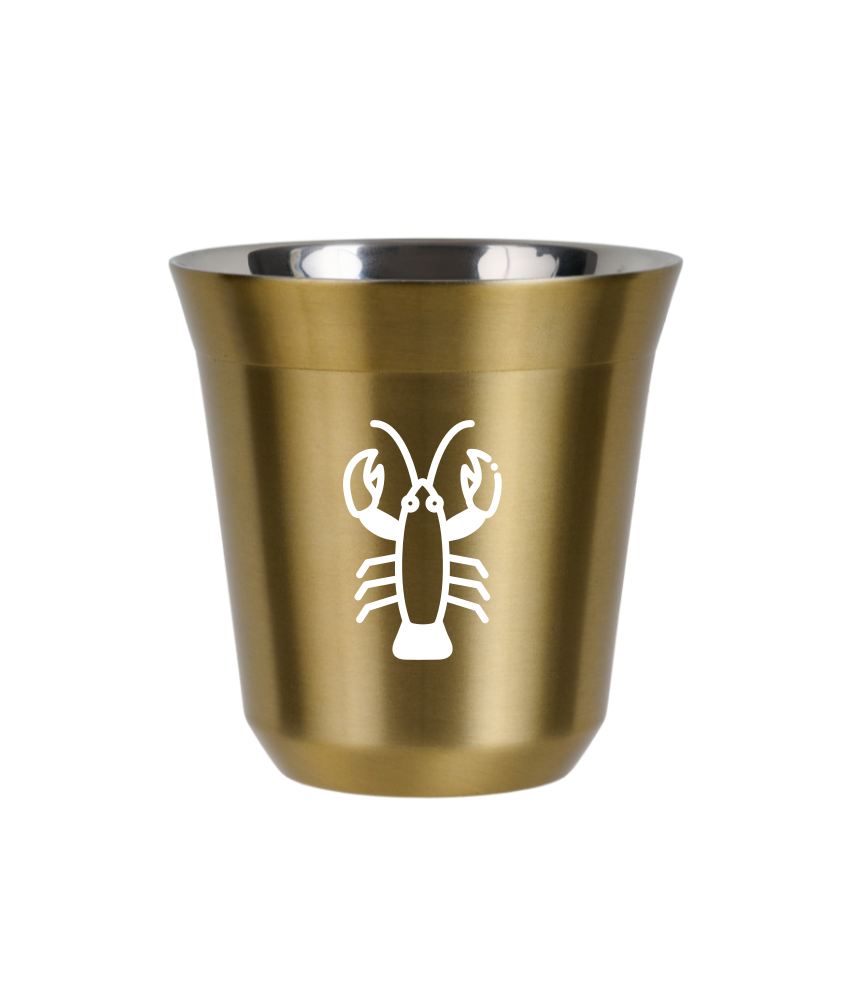 Kubek 240 ml ZŁOTY "Rak (biały)"