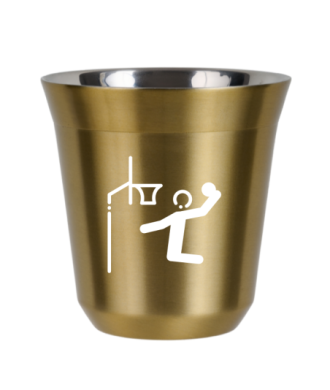 Kubek 240 ml ZŁOTY "Koszykówka (biały)" Kubek 240 ml ZŁOTY "Koszykówka (biały)"