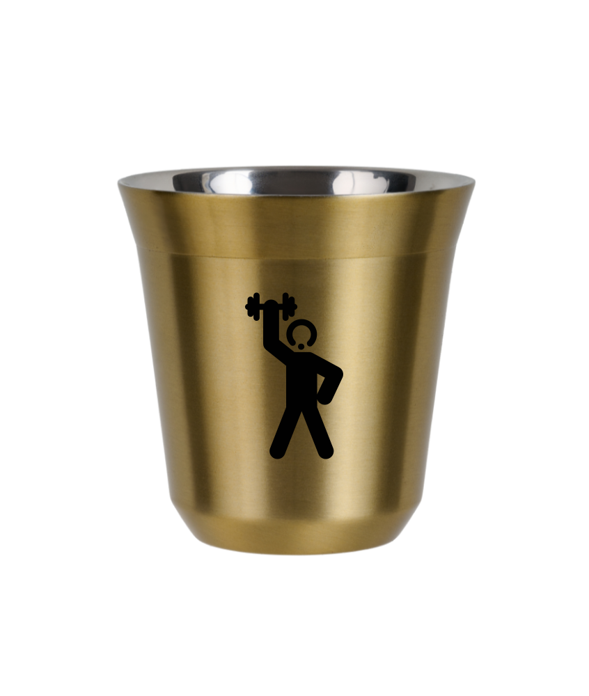Kubek 240 ml ZŁOTY "Siłacz 2"