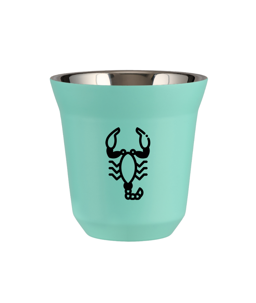 Kubek 240 ml TURKUSOWY "Skorpion"