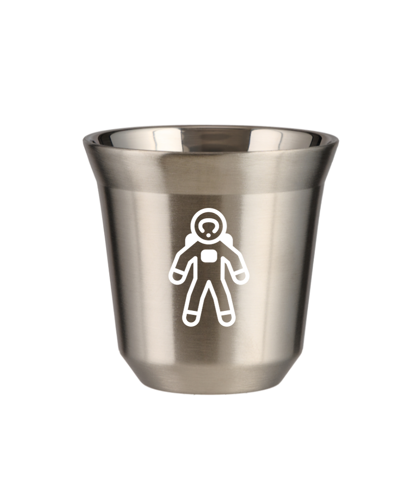 Kubek 240 ml SREBRNY "Astronauta (biały)"