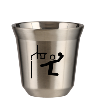 Kubek 240 ml SREBRNY "Koszykówka" Kubek 240 ml SREBRNY "Koszykówka"
