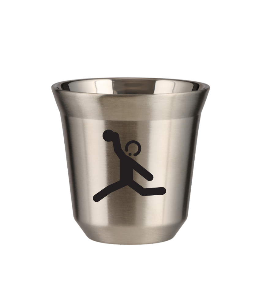 Kubek 240 ml SREBRNY "Rzut dyskiem"