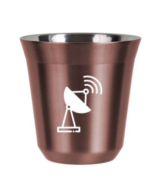 Kubek 240 ml RÓŻOWE ZŁOTO "Antena (biały)" Kubek 240 ml RÓŻOWE ZŁOTO "Antena (biały)"