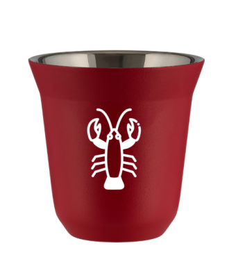 Kubek 240 ml CZERWONY "Rak (biały)" Kubek 240 ml CZERWONY "Rak (biały)"