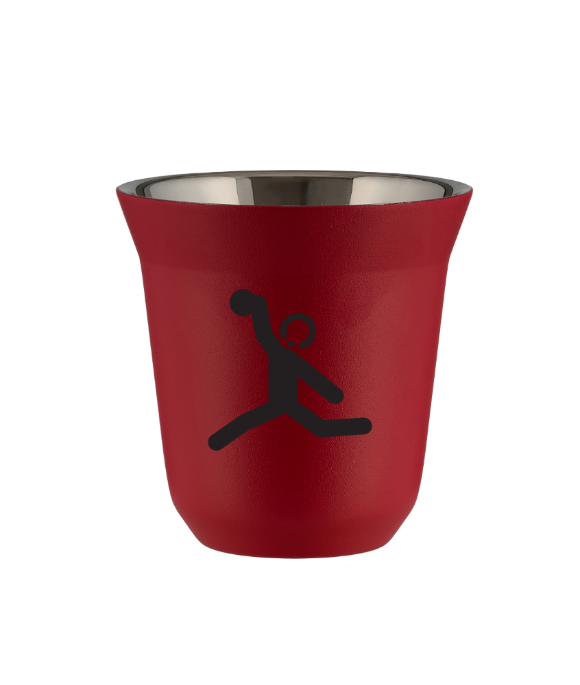 Kubek 240 ml CZERWONY "Rzut dyskiem"