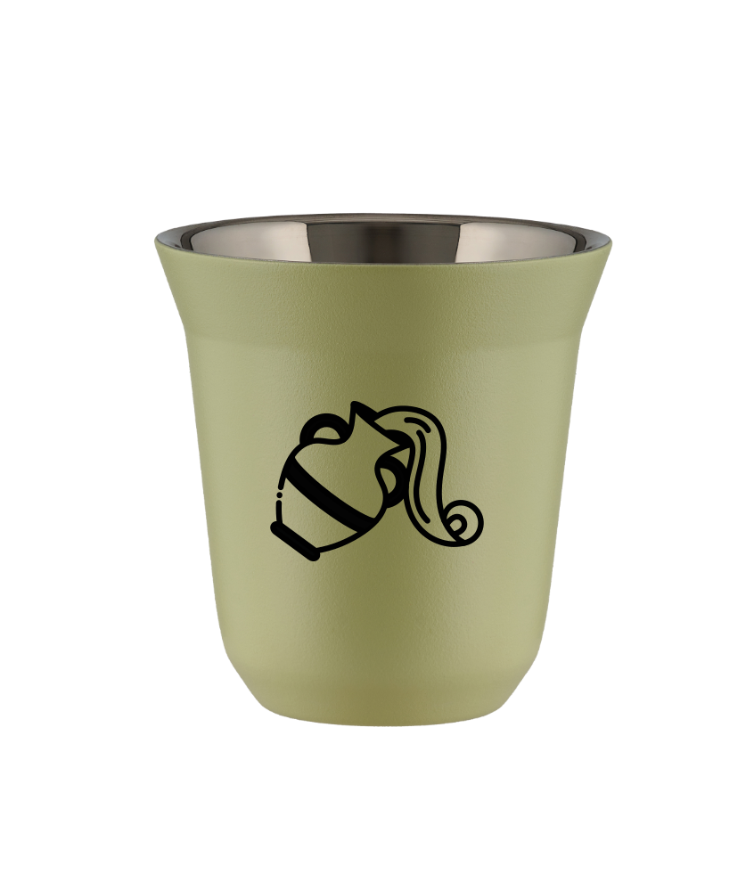 Kubek 240 ml PISTACJOWY "Wodnik (czarny)"