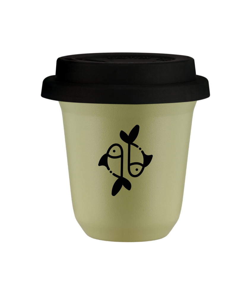 Kubek pistacjowy 240 ml, RYBY z pokrywka czarna kubek termiczny na kawe | 85,00 zł Kubek pistacjowy 240 ml, RYBY z pokrywka czarna kubek termiczny na kawe | 85,00 zł