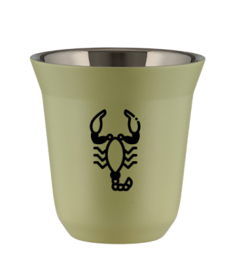 Kubek pistacjowy 240 ml, SKORPION (czarny) kubek termiczny na kawe | 80,00 zł