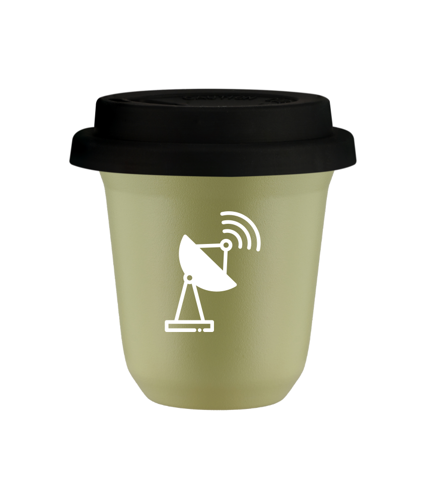 Kubek pistacjowy 240 ml, ANTENA (bialy) z pokrywka czarna kubek termiczny na kawe | 85,00 zł Kubek pistacjowy 240 ml, ANTENA (bialy) z pokrywka czarna kubek termiczny na kawe | 85,00 zł