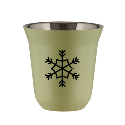 Cup 240 ml PISTACHIO "Snowflake (black)"