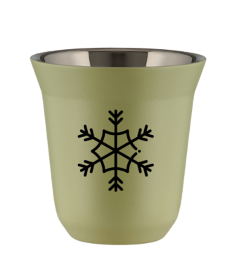 Kubek pistacjowy 240 ml, SNIEZYNKA (czarny) kubek termiczny na kawe | 80,00 zł
