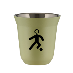 Cup 240 ml PISTACHIO "Football (black)"