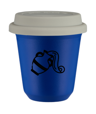 Kubek navy blue 240 ml, WODNIK z pokrywka biala kubek termiczny na kawe | 85,00 zł