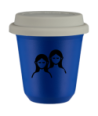 Kubek navy blue 240 ml, BLIZNIETA z pokrywka biala kubek termiczny na kawe | 85,00 zł