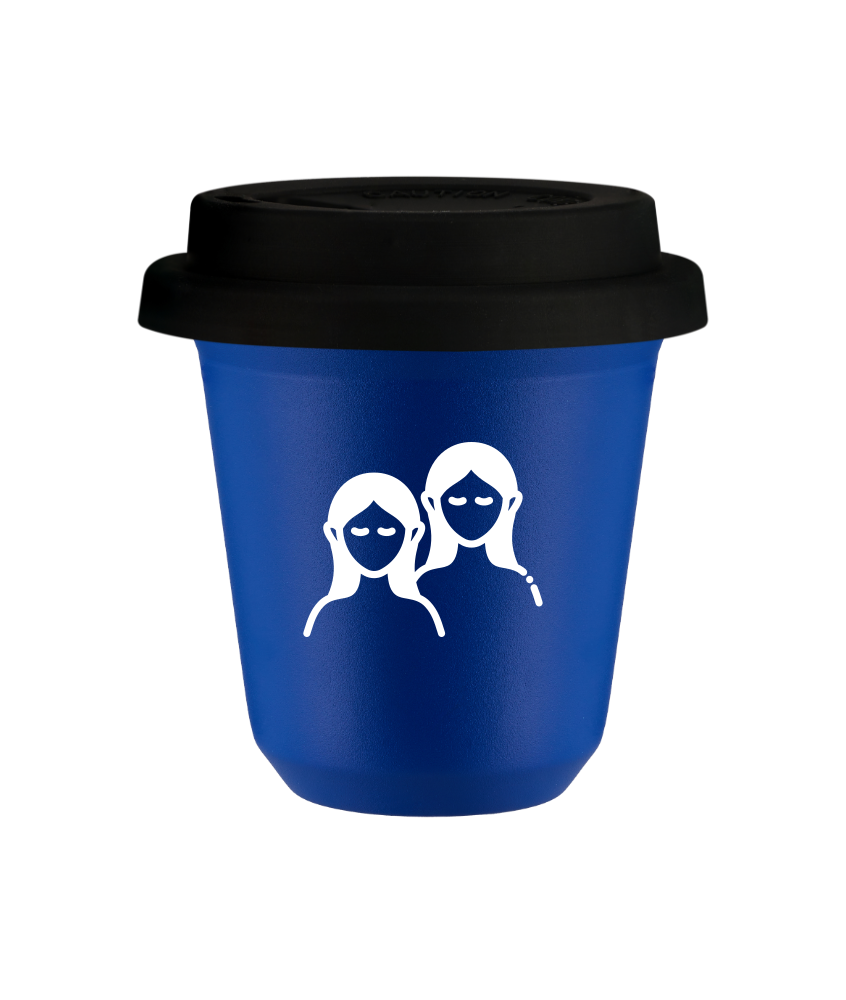 Kubek navy blue 240 ml, BLIZNIETA (bialy) z pokrywka czarna kubek termiczny na kawe | 85,00 zł Kubek navy blue 240 ml, BLIZNIETA (bialy) z pokrywka czarna kubek termiczny na kawe | 85,00 zł