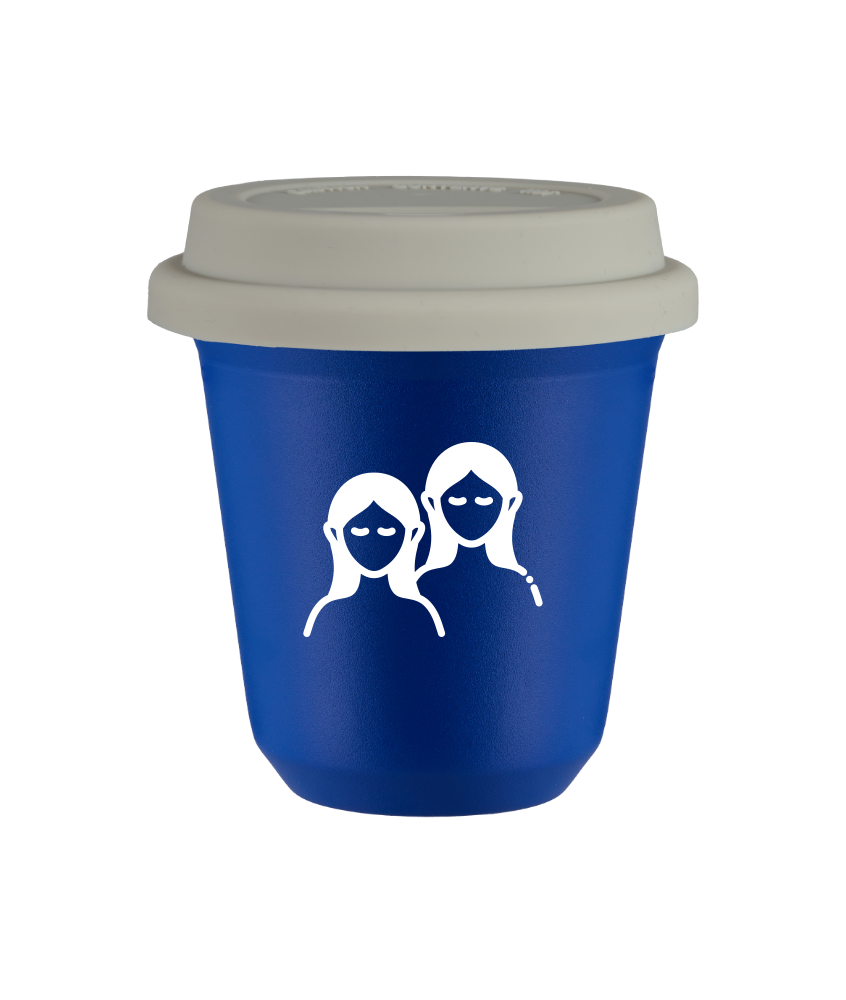 Kubek navy blue 240 ml, BLIZNIETA (bialy) z pokrywka biala kubek termiczny na kawe | 85,00 zł Kubek navy blue 240 ml, BLIZNIETA (bialy) z pokrywka biala kubek termiczny na kawe | 85,00 zł