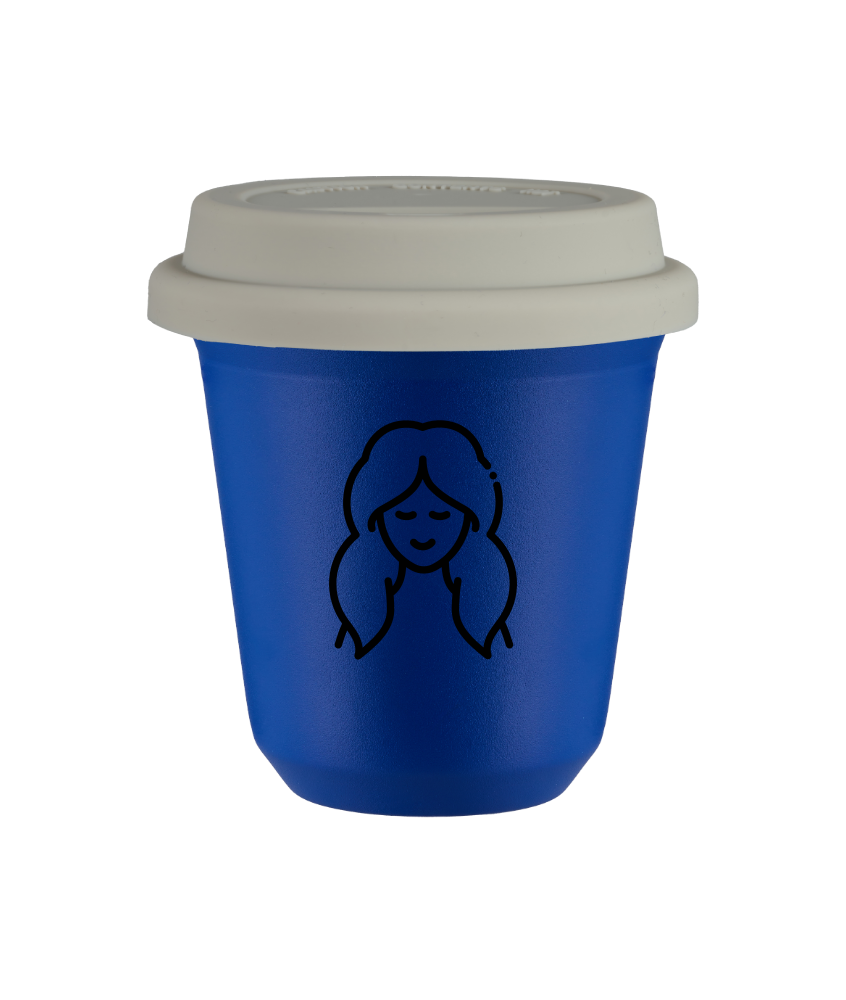 Kubek navy blue 240 ml, PANNA (czarny) z pokrywka biala kubek termiczny na kawe | 85,00 zł Kubek navy blue 240 ml, PANNA (czarny) z pokrywka biala kubek termiczny na kawe | 85,00 zł