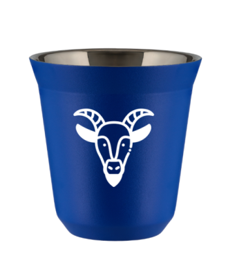 Kubek navy blue 240 ml, KOZIOROZEC (bialy) kubek termiczny na kawe | 80,00 zł